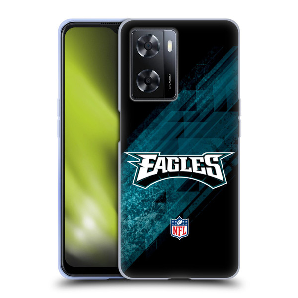 NFL Philadelphia Eagles Logo Blur Soft Gel Case for OPPO A57s