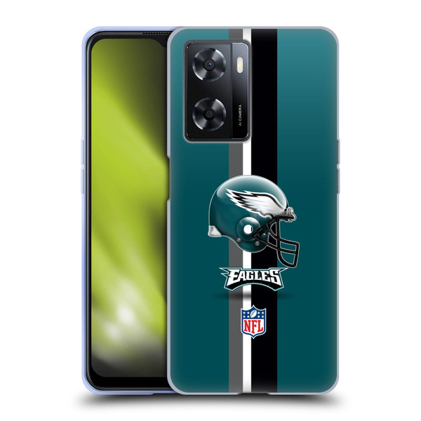 NFL Philadelphia Eagles Logo Helmet Soft Gel Case for OPPO A57s