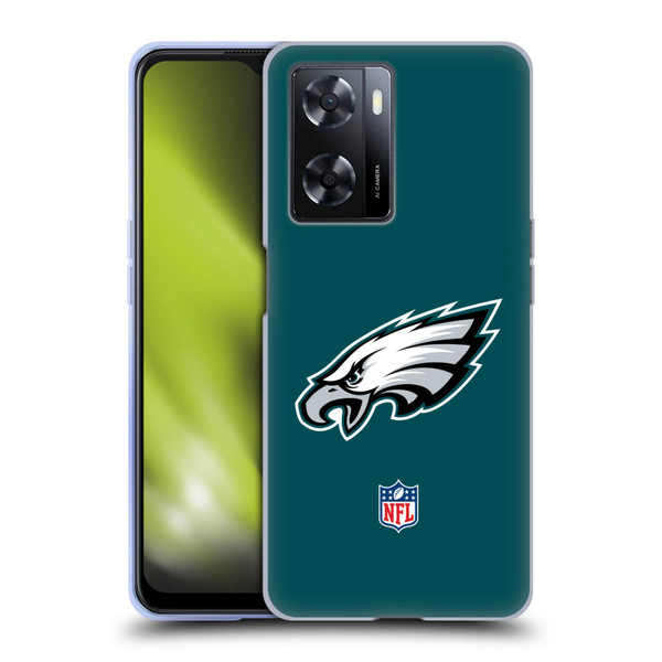NFL Philadelphia Eagles Logo Plain Soft Gel Case for OPPO A57s