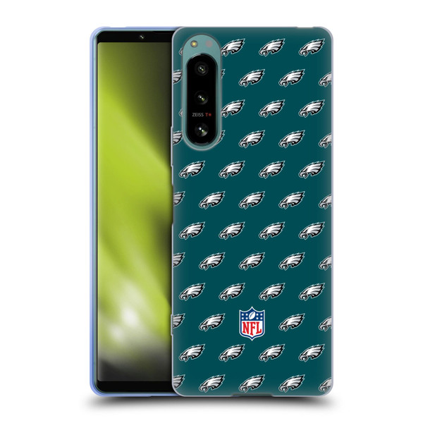NFL Philadelphia Eagles Artwork Patterns Soft Gel Case for Sony Xperia 5 IV