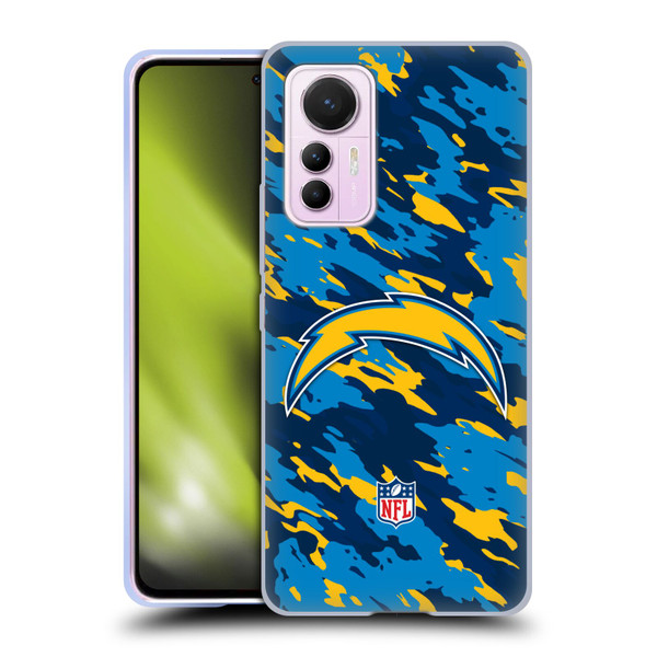 NFL Los Angeles Chargers Logo Camou Soft Gel Case for Xiaomi 12 Lite