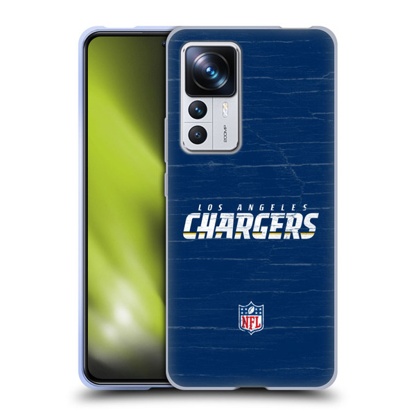 NFL Los Angeles Chargers Logo Distressed Look Soft Gel Case for Xiaomi 12T Pro
