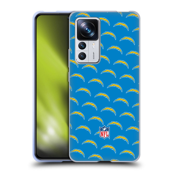 NFL Los Angeles Chargers Artwork Patterns Soft Gel Case for Xiaomi 12T Pro