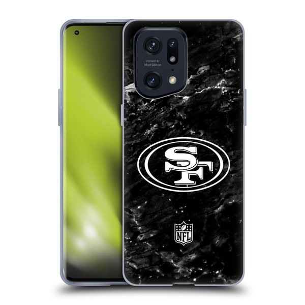 NFL San Francisco 49ers Artwork Marble Soft Gel Case for OPPO Find X5 Pro