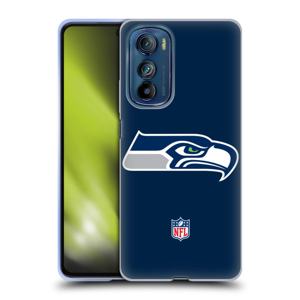 NFL Seattle Seahawks Logo Plain Soft Gel Case for Motorola Edge 30