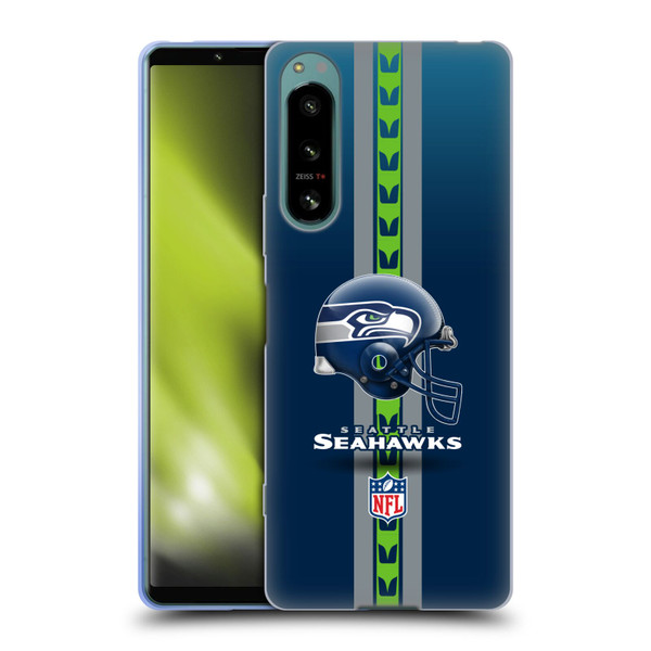 NFL Seattle Seahawks Logo Helmet Soft Gel Case for Sony Xperia 5 IV