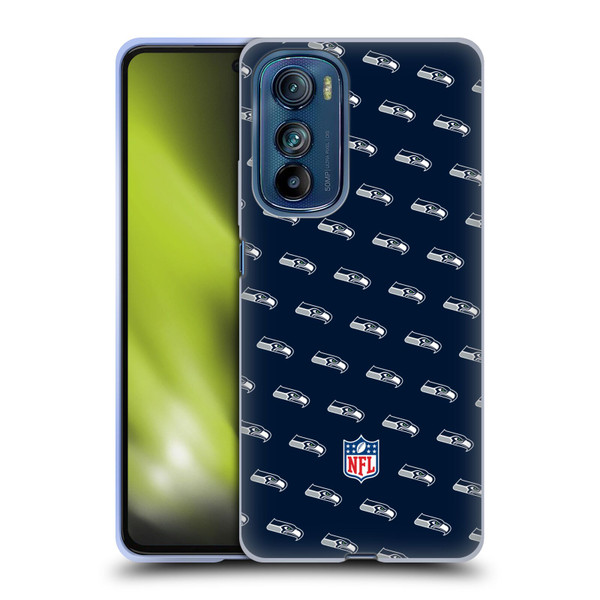 NFL Seattle Seahawks Artwork Patterns Soft Gel Case for Motorola Edge 30