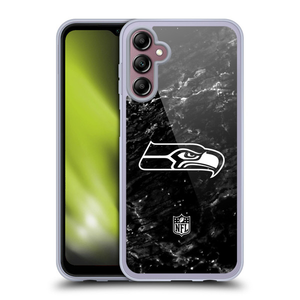 NFL Seattle Seahawks Artwork Marble Soft Gel Case for Samsung Galaxy A14 5G