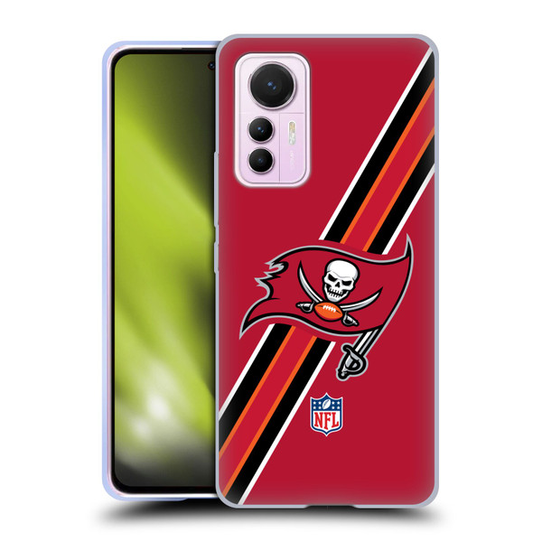NFL Tampa Bay Buccaneers Logo Stripes Soft Gel Case for Xiaomi 12 Lite