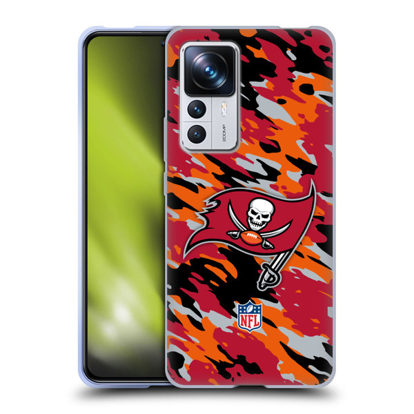 NFL Tampa Bay Buccaneers Logo Camou Soft Gel Case for Xiaomi 12T Pro