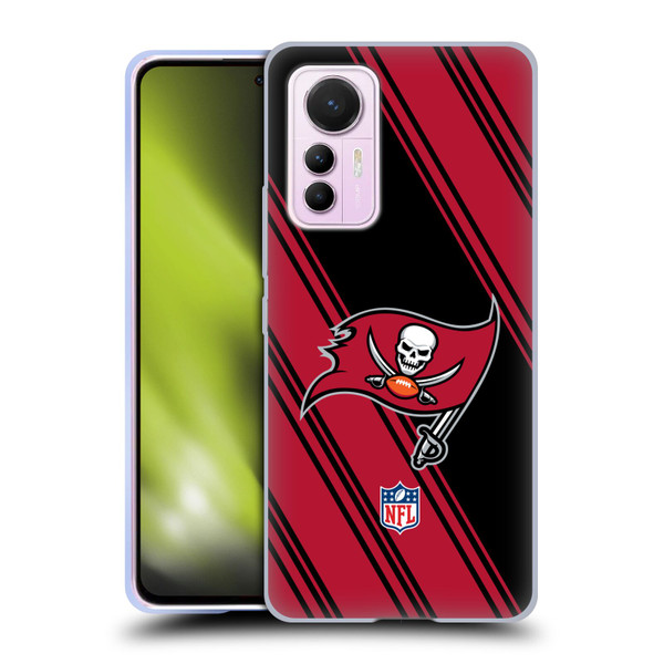 NFL Tampa Bay Buccaneers Artwork Stripes Soft Gel Case for Xiaomi 12 Lite
