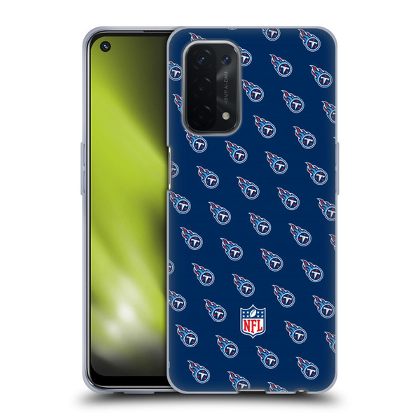 NFL Tennessee Titans Artwork Patterns Soft Gel Case for OPPO A54 5G