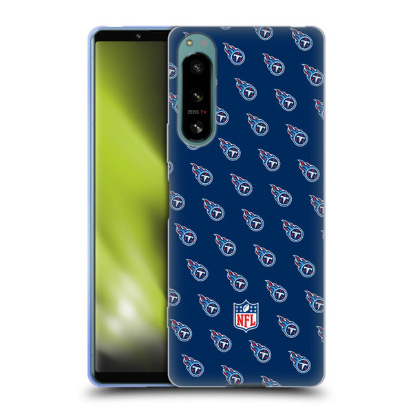 NFL Tennessee Titans Artwork Patterns Soft Gel Case for Sony Xperia 5 IV