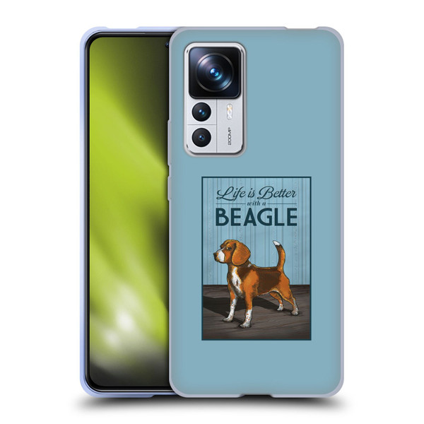 Lantern Press Dog Collection Beagle Soft Gel Case for Xiaomi 12T Pro