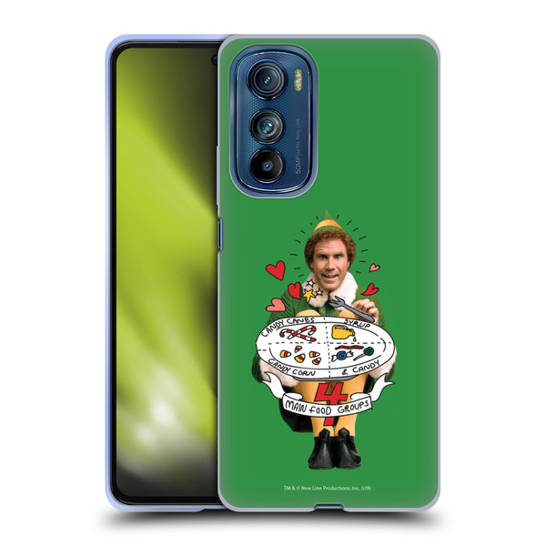 Elf Movie Graphics 2 Buddy Food Groups Soft Gel Case for Motorola Edge 30