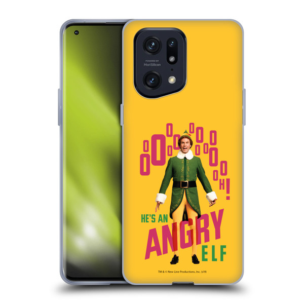 Elf Movie Graphics 2 Angry Elf Soft Gel Case for OPPO Find X5 Pro