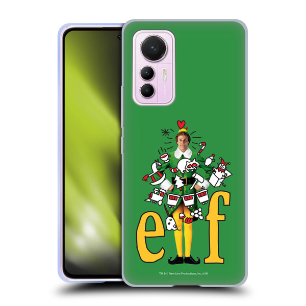Elf Movie Graphics 2 Doodles Soft Gel Case for Xiaomi 12 Lite