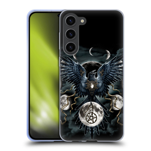 Sarah Richter Animals Gothic Black Raven Soft Gel Case for Samsung Galaxy S23+ 5G