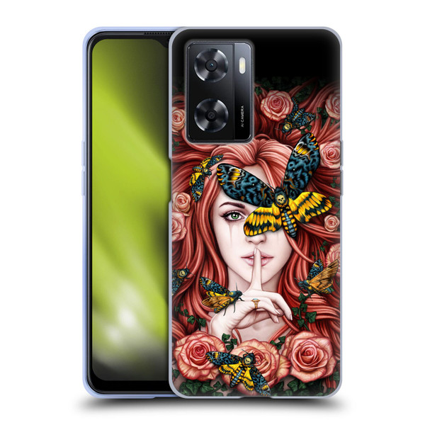 Sarah Richter Fantasy Silent Girl With Red Hair Soft Gel Case for OPPO A57s
