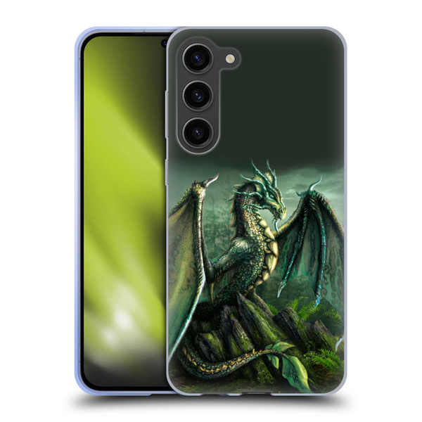 Sarah Richter Fantasy Creatures Green Nature Dragon Soft Gel Case for Samsung Galaxy S23+ 5G