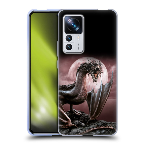 Sarah Richter Fantasy Creatures Black Dragon Roaring Soft Gel Case for Xiaomi 12T Pro