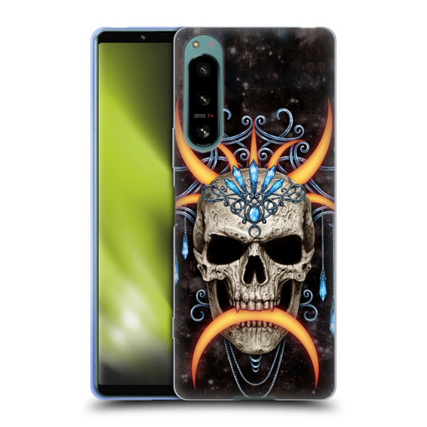 Sarah Richter Skulls Jewelry And Crown Universe Soft Gel Case for Sony Xperia 5 IV