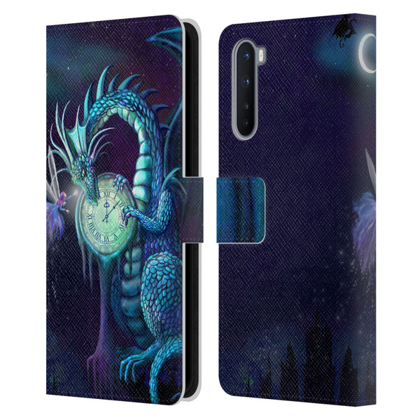 Rose Khan Dragons Blue Time Leather Book Wallet Case Cover For OnePlus Nord 5G