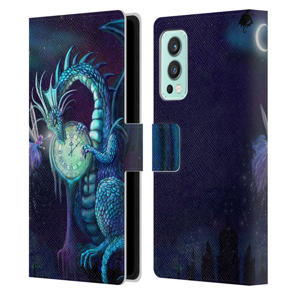 Rose Khan Dragons Blue Time Leather Book Wallet Case Cover For OnePlus Nord 2 5G