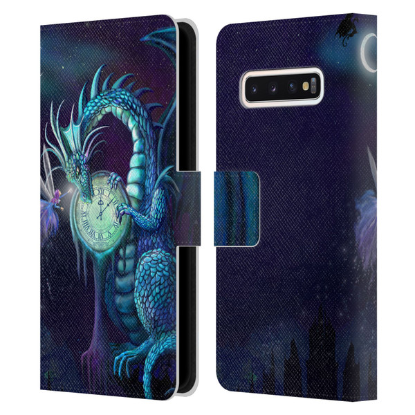 Rose Khan Dragons Blue Time Leather Book Wallet Case Cover For Samsung Galaxy S10