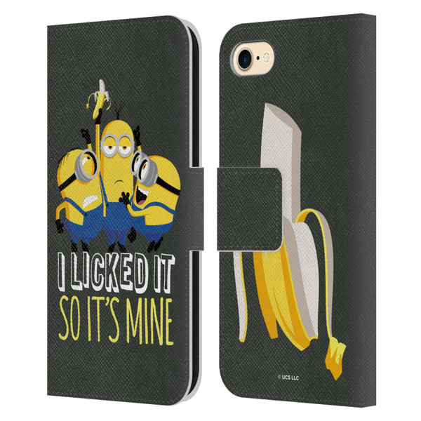 Minions Rise of Gru(2021) Humor Banana Leather Book Wallet Case Cover For Apple iPhone 7 / 8 / SE 2020 & 2022