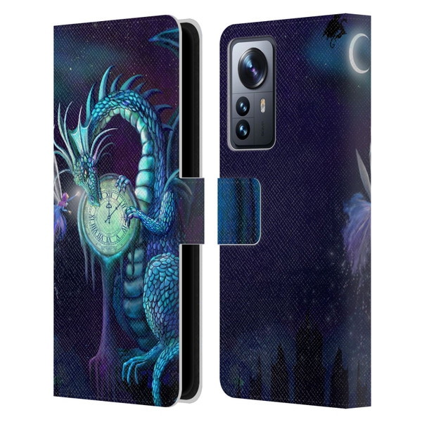 Rose Khan Dragons Blue Time Leather Book Wallet Case Cover For Xiaomi 12 Pro