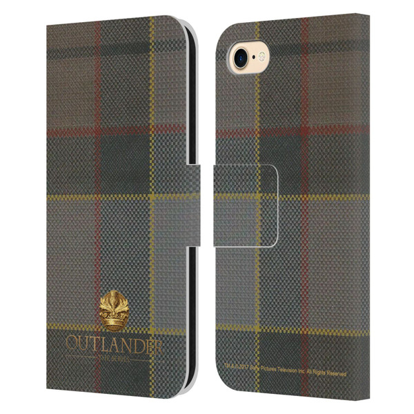 Outlander Tartans Fraser Leather Book Wallet Case Cover For Apple iPhone 7 / 8 / SE 2020 & 2022