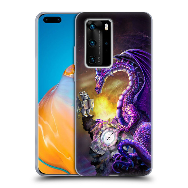 Rose Khan Dragons Purple Time Soft Gel Case for Huawei P40 Pro / P40 Pro Plus 5G
