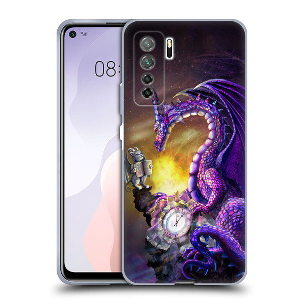 Rose Khan Dragons Purple Time Soft Gel Case for Huawei Nova 7 SE/P40 Lite 5G