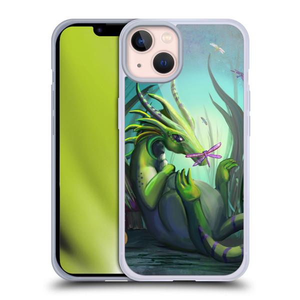 Rose Khan Dragons Baby Green Soft Gel Case for Apple iPhone 13