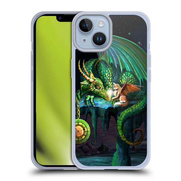 Rose Khan Dragons Green Time Soft Gel Case for Apple iPhone 14