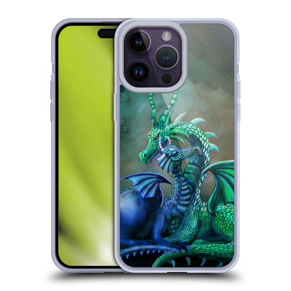Rose Khan Dragons Green And Blue Soft Gel Case for Apple iPhone 14 Pro Max