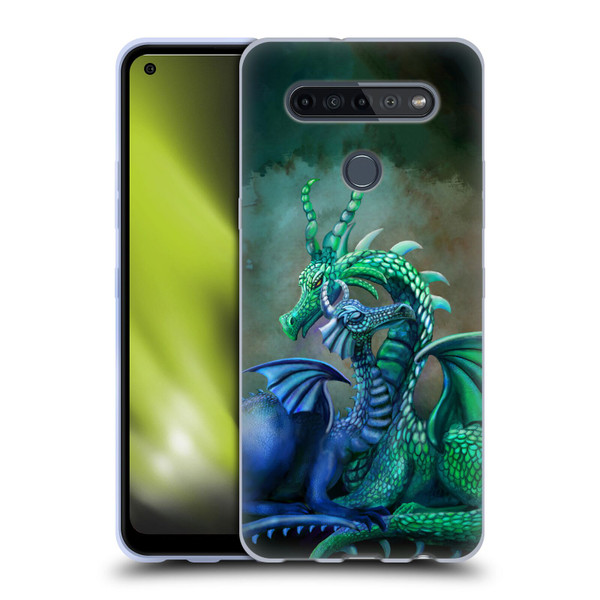 Rose Khan Dragons Green And Blue Soft Gel Case for LG K51S