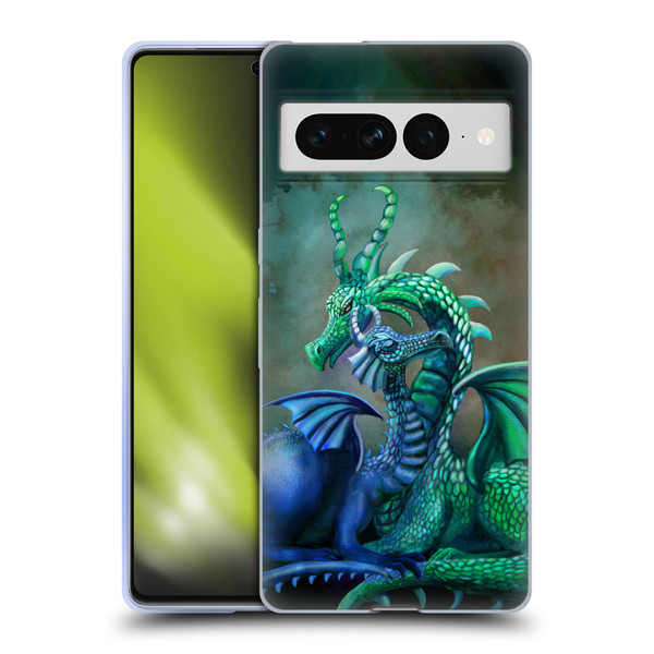 Rose Khan Dragons Green And Blue Soft Gel Case for Google Pixel 7 Pro