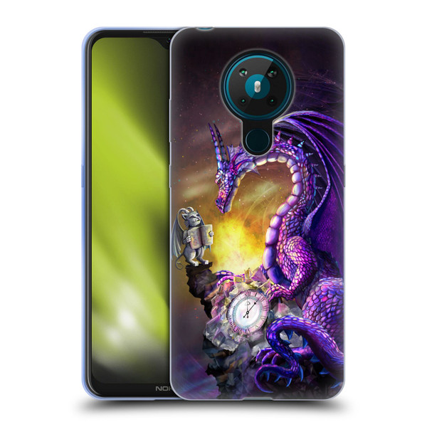 Rose Khan Dragons Purple Time Soft Gel Case for Nokia 5.3
