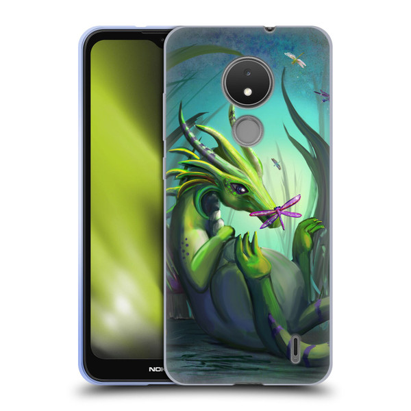 Rose Khan Dragons Baby Green Soft Gel Case for Nokia C21