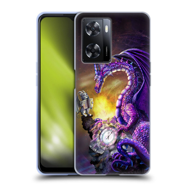 Rose Khan Dragons Purple Time Soft Gel Case for OPPO A57s
