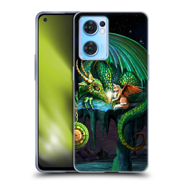 Rose Khan Dragons Green Time Soft Gel Case for OPPO Reno7 5G / Find X5 Lite