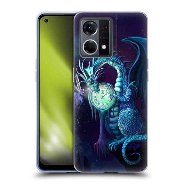 Rose Khan Dragons Blue Time Soft Gel Case for OPPO Reno8 4G