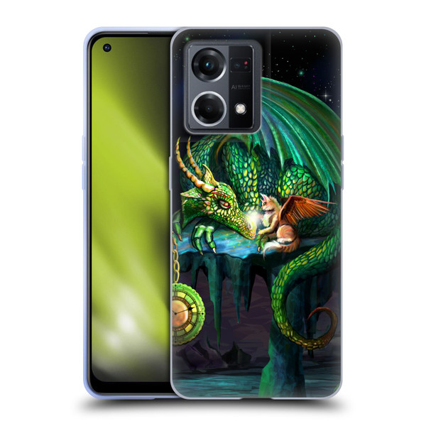 Rose Khan Dragons Green Time Soft Gel Case for OPPO Reno8 4G
