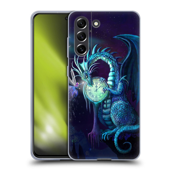 Rose Khan Dragons Blue Time Soft Gel Case for Samsung Galaxy S21 FE 5G
