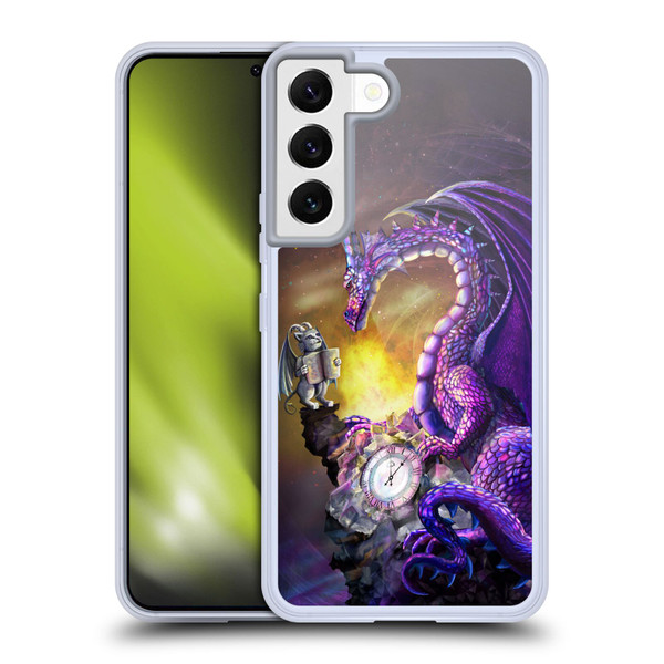 Rose Khan Dragons Purple Time Soft Gel Case for Samsung Galaxy S22 5G