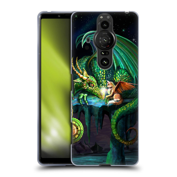 Rose Khan Dragons Green Time Soft Gel Case for Sony Xperia Pro-I