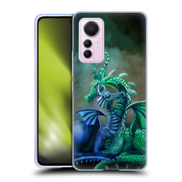 Rose Khan Dragons Green And Blue Soft Gel Case for Xiaomi 12 Lite