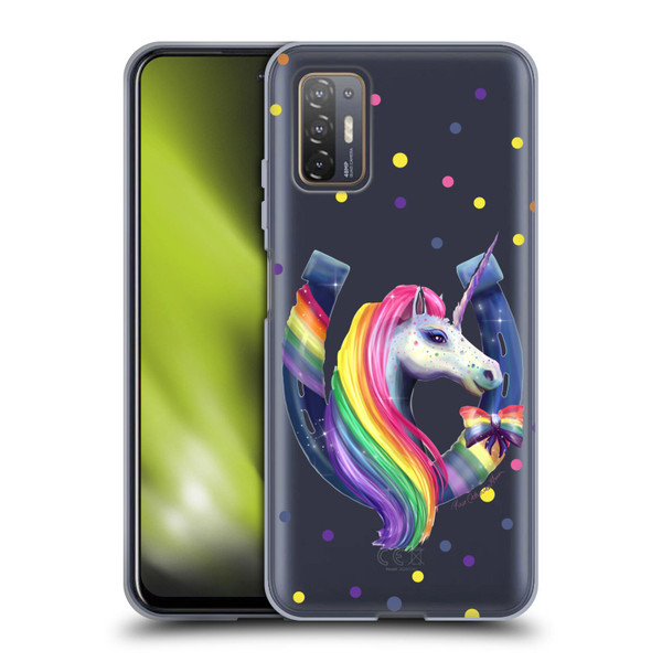 Rose Khan Unicorn Horseshoe Rainbow Soft Gel Case for HTC Desire 21 Pro 5G